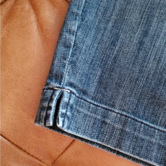 Y2K White House Black Market Blanc Denim Bermuda Shorts Sz 8 - Picture 3 of 6